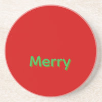 Merry Groene Naam op Rood