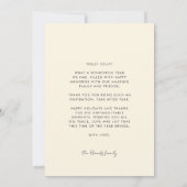 Merry Groovy Wavy Brown Typografie Kerst Feestdagenkaart (Achterkant)