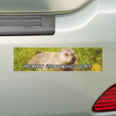 Merry Groundhog Day bumper sticker (Op auto)