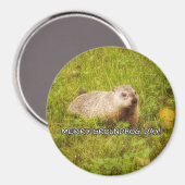 Merry Groundhog Day magnet (Voorkant / Achterkant)