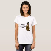 Merry Groundhog Day T-shirt (Voorkant volledig)
