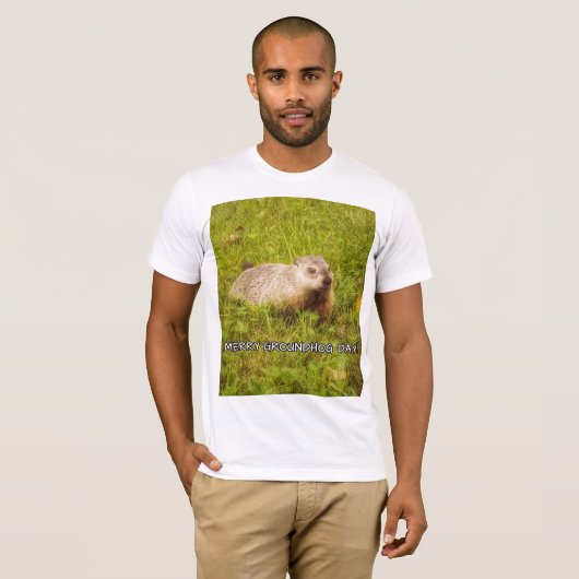 Merry Groundhog Day t-shirt (Voorkant volledig)