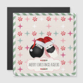 Merry HABIBI Saudi Eggs Magnetic Wenskaart (Voorkant / Achterkant)