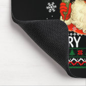 Merry Hairmas Christmas Sweater Santa Hairstylist  Muismat (Hoek)