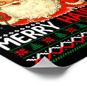 Merry Hairmas Christmas Sweater Santa Hairstylist Poster (Hoek)
