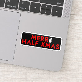 Merry Half Xmas - Grappige kerst in juli vakantie Sticker