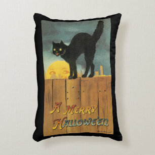  Merry Halloween Cat van Ellen Clapsaddle Accent Kussen