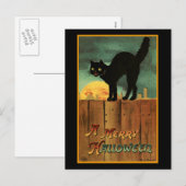 Merry Halloween Feestdagenkaart (Voorkant / Achterkant)