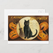 Merry Halloween Feestdagenkaart (Voorkant / Achterkant)