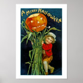 Merry Halloween Jack o' Lantern Poster (Voorkant)