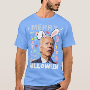 Merry Halloween verwarde Joe Biden Bunny Paasa T-shirt