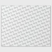 Merry - Handgeschreven inpakpapier (schuin) (Vlak)