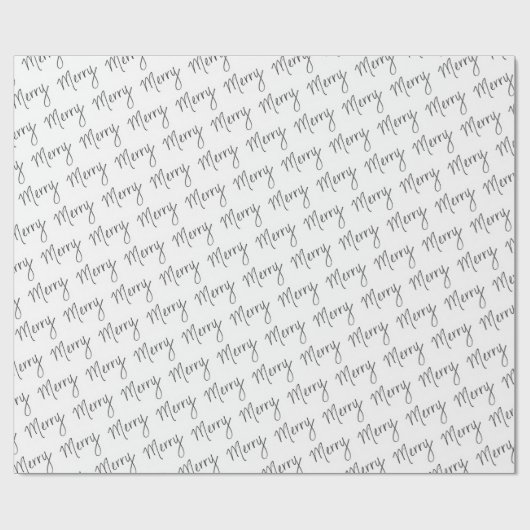 Merry - Handgeschreven inpakpapier (schuin) (Vlak)