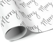 Merry - Handgeschreven inpakpapier (schuin) (Rol Hoek)