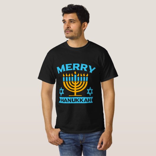 Merry Hanukkah T-shirt (Voorkant volledig)