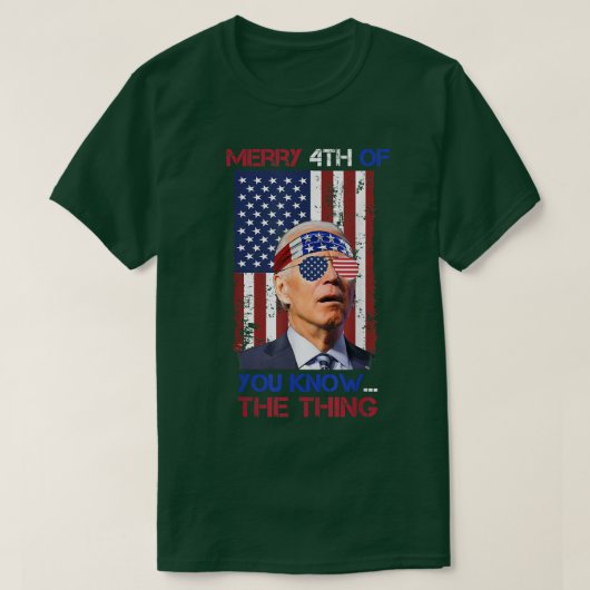 Merry Happy 4th van You Know T-shirt (Design voorkant)