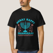 Merry Happy Chrismukkah Hanukkah T-shirt (Voorkant)