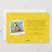 Merry Happy Everything sprankelt typografie Foto Feestdagenkaart (Achterkant)