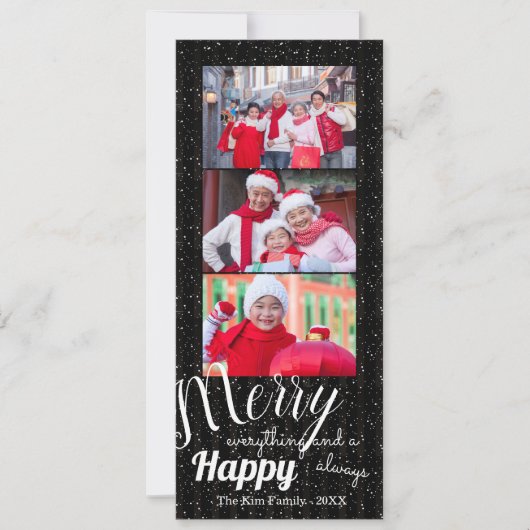 Merry Happy - Fotokaart Kaart (Voorkant)