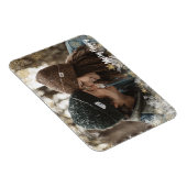 Merry Happy Personalized Photo Snowflake Lijst Magneet (Rechterzijde)