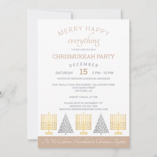 Merry Happy Tan Chrismukkah Holiday Party (Voorkant)