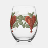Merry Heart Drinkware Set Stemless Glass Wijnglas Zonder Voet (Links)