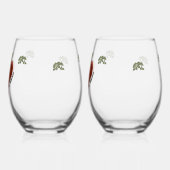 Merry Heart Valentine's Wijnglas Zonder Voet (Links)