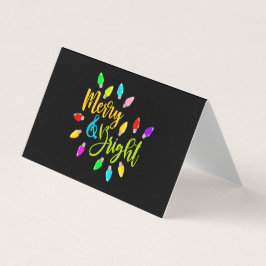 *~* Merry Helderkleurige Neon kerstlampjes AP Kaart