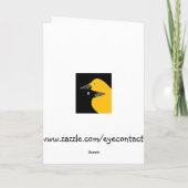 Merry Hens Kerstkrans (achtertuin kippen) Feestdagen Kaart (Achterkant)