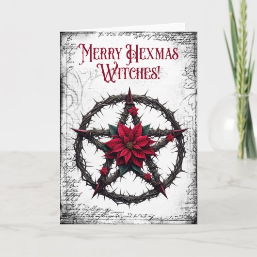 Merry Hexmas Witches Christmas Kaart (Voorkant)