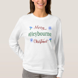 Merry Heybourn Kerst T-shirt met lange mouwen
