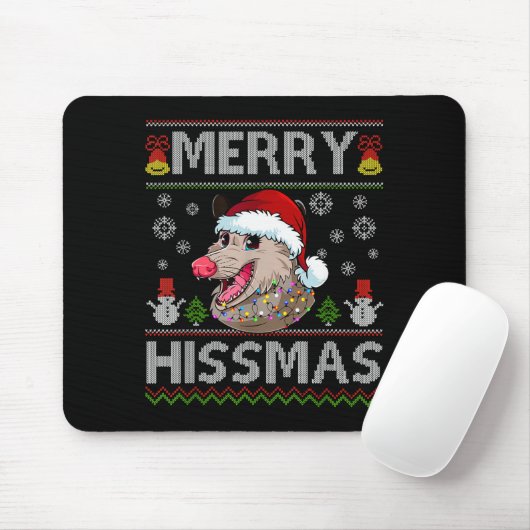 Merry Hissmas Ssum Christmas Ossum Lover Ugly Swea Muismat (Met muis)