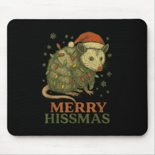 Merry Hissmas Ssum Santa Hat Xmas Light Mannen Vro Muismat