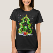 Merry Hisstmass Merry kerstboom Python Snake T-shirt (Voorkant)