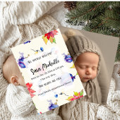 Merry Holiday Baby Geboorteaankondigingen Foto Aankondiging