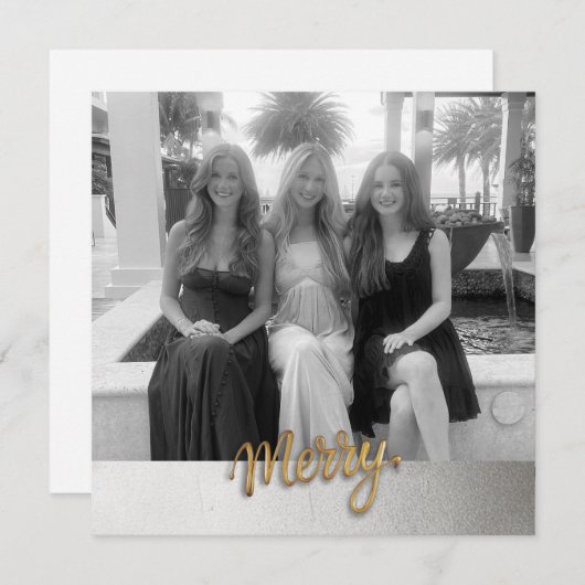 Merry Holiday Briefkaart (Voorkant / Achterkant)