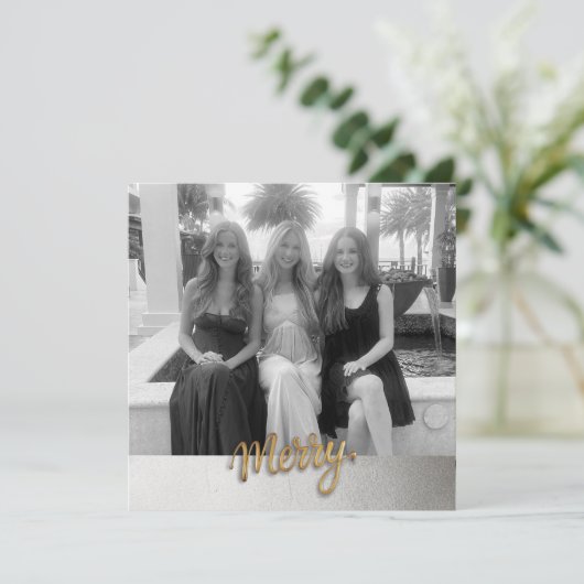 Merry Holiday Briefkaart (Staand voorkant)