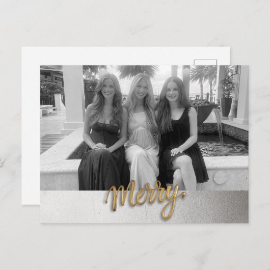 Merry Holiday Briefkaart (Voorkant / Achterkant)