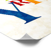 Merry Holiday Decor, Wall Art kerstPoster Poster (Hoek)