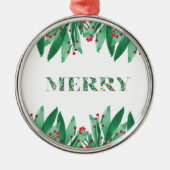 MERRY Holiday Ornament (Voorkant)
