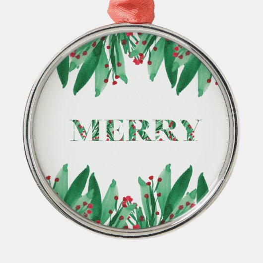 MERRY Holiday Ornament (Voorkant)