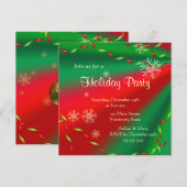 Merry Holiday Party Kaart (Voorkant / Achterkant)