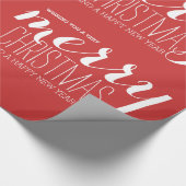 Merry Holiday Wishes | Vakantiepapier Cadeaupapier (Hoek)