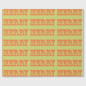 Merry Holiday Wrapping Paper Cadeaupapier (Vlak)