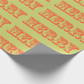 Merry Holiday Wrapping Paper Cadeaupapier (Hoek)