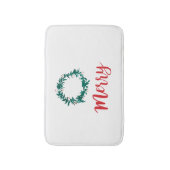 Merry Holiday Wreath Bath Mat (Voorkant Verticaal)