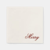 Merry Holidays Paper Napkins Servet (Voorkant)
