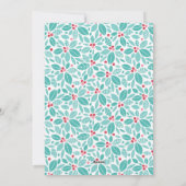 Merry Holly Berries Kerstmis Kaarten (Achterkant)