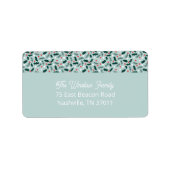Merry Holly Days Address Label (Voorkant)