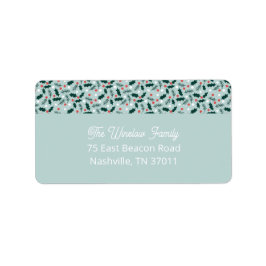Merry Holly Days Address Label